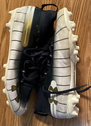 Notre Dame Football 2018 Shamrock Series Ny Team Issued Under Armour Cleats