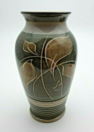 Vintage Denby Fresco Design Vase 5 1/2 Inches Tall - Perfect