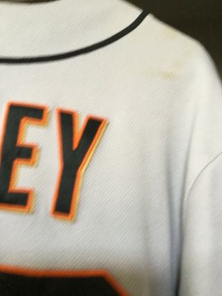 2018 Buster Posey San Francisco Giants game road jersey.  Size 46 MLB AUTO 4