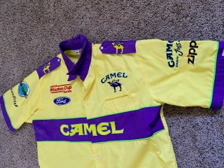 Camel Smokin Joe ' s Racing Nascar Pit Crew Shirt Ford Winston Cup 1995 S XL 3