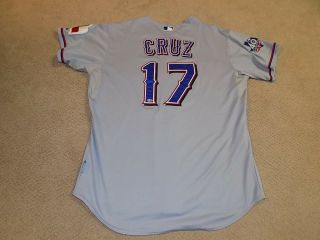 Nelson Cruz Game Worn Jersey 2012 Texas Rangers Mlb