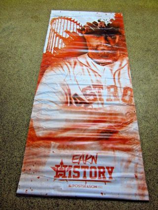Evan Gattis 2017 Astros Game World Series Playoff Stadium Banner Huge 4 