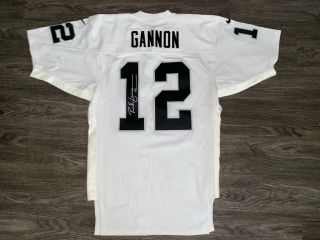 Rich Gannon Signed Game Worn Nike Vintage Oakland Las Vegas Raiders Jersey