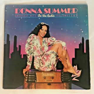 Donna Summer On The Radio Vintage Vinyl 2 Disc Greatest Hits Lp,  Poster