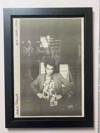 Nick Cave Nme Photo - Vintage 1984 Framed A3 Advert [l031]