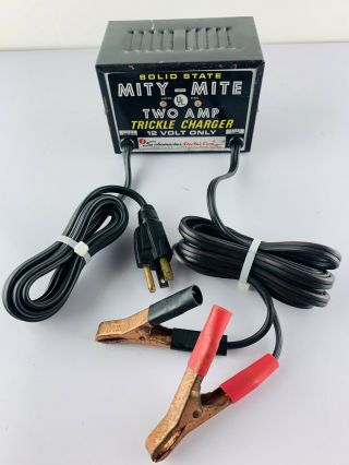 Vintage Schumacher Solid State Mity - Mite Two Amp Trickle Charger 12 Volt Only