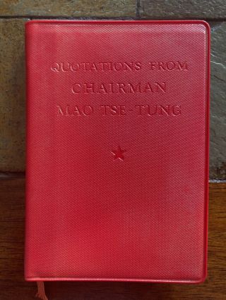 Quotations From Chairman Mao Tse - Tung 1st Ed.  1966.  Rare.  Nearly Perfect Cond.