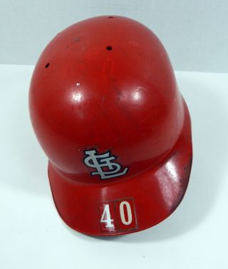 1988 - 89 St.  Louis Cardinals Dan Quisenberry 40 Game Red Batting Helmet