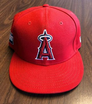 2019 Albert Pujols Game Los Angeles Angels Mexico Series Hat Cardinals Hof