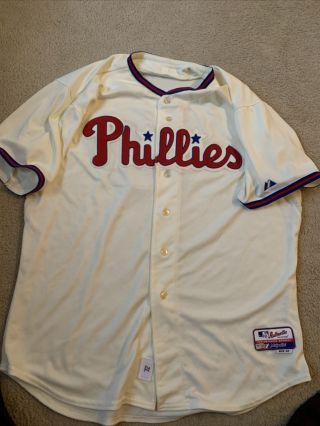 2012 Phillies Game Issued Jose Contreras Jackie Robinson Jersey