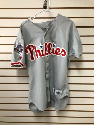 Tony Longmire 1993 Philadelphia Phillies World Series Game Worn Jersey W/patch