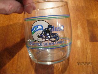 Vintage Seattle Seahawks Football Helmet Nfl 4 " Drink Rocks Glass