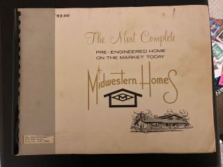 Vintage 1960s Midwestern Modern Home Floor Plans Architecture Booklet
