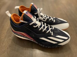 Carlos Correa Game Issued Pe Promo Sample Adidas Cleats Shoes - Astros