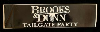 Vintage Brooks & Dunn Tailgate Party Bumper Sticker