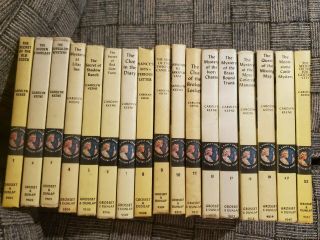 Vintage Matte Cover Nancy Drew Mystery Novels Carolyn Keene Vol 1 - 11 & 6 Others