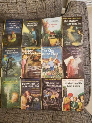 Vintage Matte cover Nancy Drew Mystery Novels Carolyn Keene Vol 1 - 11 & 6 others 2