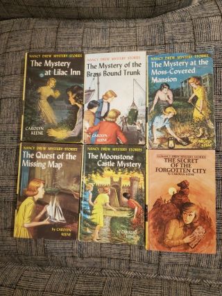 Vintage Matte cover Nancy Drew Mystery Novels Carolyn Keene Vol 1 - 11 & 6 others 3