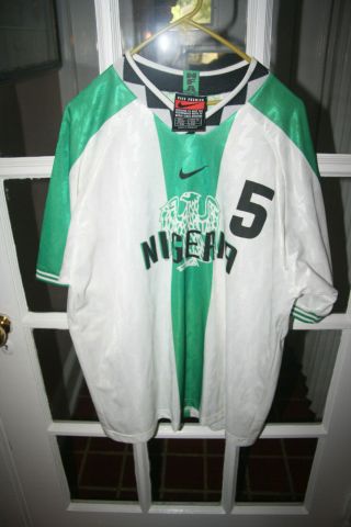 Nigerian Olympic Game Worn Jersey Uche 5 Nfa Size Xl