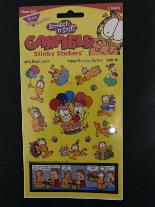 Vintage Trend Scratch N Sniff Garfield Stinky Stickers