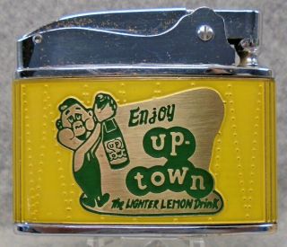 Vintage Up - Town Lemon Drink Flat Advertising Lighter Double Sided Graphics Rare