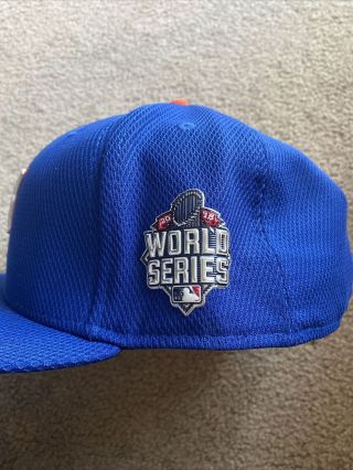 Noah Syndergaard 2015 Game Worn NY Mets Hat - World Series Game 1 - MLB Hologram 2