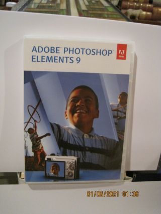 Photoshop Elements 9 W/ Serial Number - Vintage Macintosh/windows