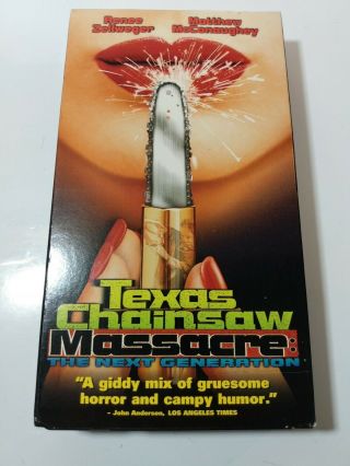 Texas Chainsaw Massacre Next Generation Vintage 1995 Vhs Non - Vg,  Shipsfree