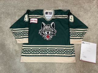 Chicago Wolves Ccm St Patricks Authentic Game Issued Specialty Ahl Jersey