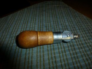 Vintage C.  A.  Meyers Co.  The Awl For All Sewing Awl W/ Wood Handle Complete Vg