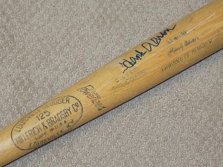 Hank Aaron H&b Game Signed Bat Milwaukee Braves Hof Jsa