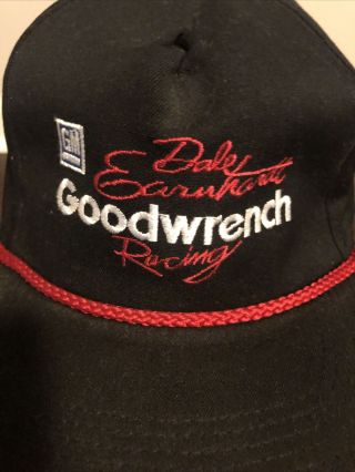Vintage Dale Earnhardt Sr 3 Goodwrench Racing Snapback Cap Hat GM Rope Band Hat 2