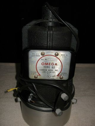 Vintage Simmon Omega D2 Enlarger Lamphouse & Condenser Set