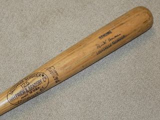 Dick Howser H&b Game Bat York Yankees Cleveland Indians A 