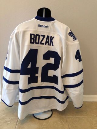 Tyler Bozak 2014 - 15 Nhl Game Worn Toronto Maple Leafs Jersey Goal Worn Loa