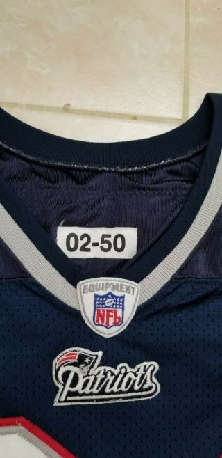 2002 - 03 England Patriots game worn jersey Ken Kotcher 3