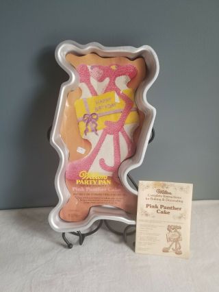 Vintage Pink Panther 1977 Wilton Cake Pan Party Birthday 502 - 4548