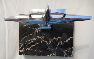 Lincoln Continental 1960 ' S Vintage Italian Marble EMBLEM DISPLAY PIECE TROPHY 3