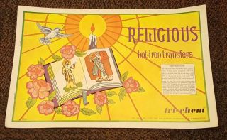 Religious Vintage Tri - Chem Hot Iron Transfer Patterns Book 14 Pages