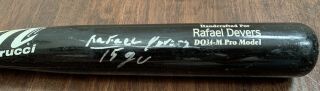 Rafael Devers 2015 GAME CRACKED BAT autograph SIGNED Red Sox 2