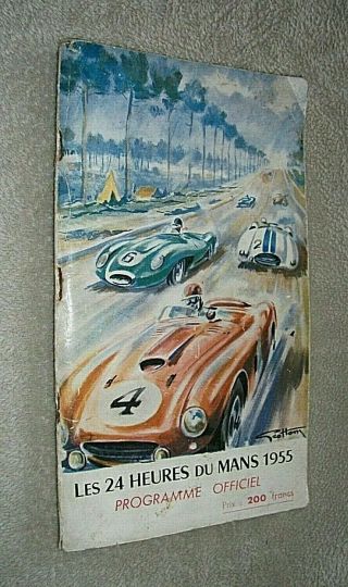 1955 Le Mans 24 Hour Race Programme.  The Disaster Race