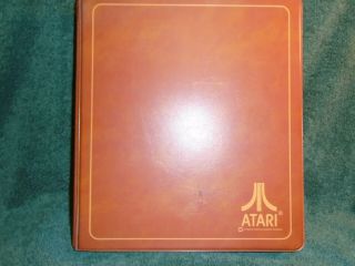 Vintage Atari 2600 Game Cartridge Storage Brown/orange Clamshell Binder Case