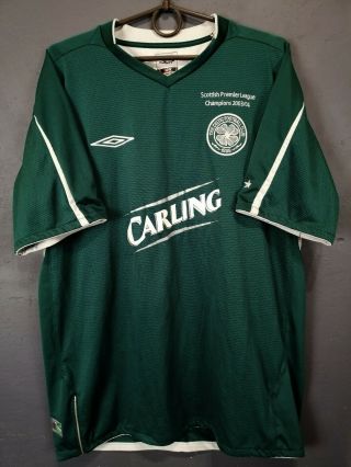 Vintage Fc Celtic 2004/2005 Scotland Soccer Football Shirt Jersey Maillot Size L