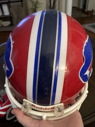 Buffalo Bills nfl game worn / Issued helmet 20 With Signed Glove.  Henry 3