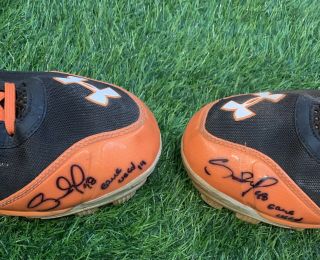 Pablo Sandoval San Francisco Giants Game Cleats 2014 MLB Auth Signed 3