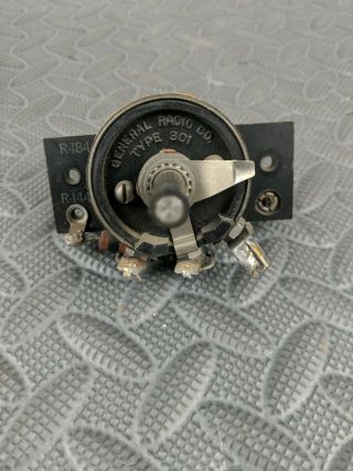 Vintage General Radio Potentiometer Type 301 Ohm 1000