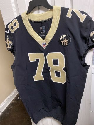 Nike Orleans Saints Game Worn/issued 2018 Jersey 78 Tom Benson Size 50