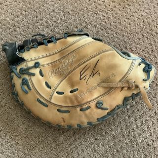 Eric Thames Game Brewers Fielding Glove Autograph Signed Worn