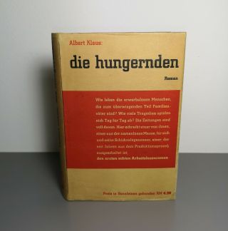 Jan Tschichold 1932 Typographie zu ' Die Hungernden ' Bücherkreis Logo,  Orig.  - SU 3