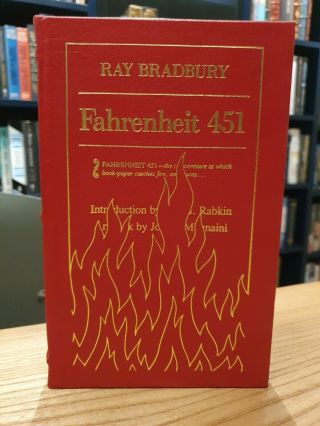 Fahrenheit 451,  By Ray Bradbury (easton Press,  Hardcover Red Leather)